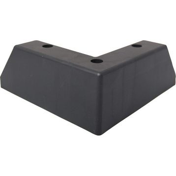 Hobbi L Köşe Plastik 7 cm Siyah Renk 4 Adet Ayak Baza Ayağı