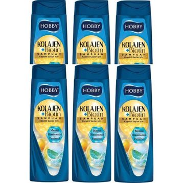 Hobby Kolajen Mentol Kepekli Saç 6x480 ml Şampuan