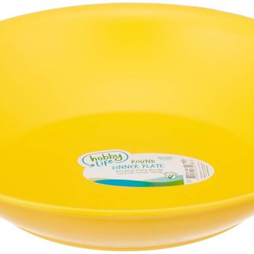 Hobby Life Plastik Yuvarlak 6'lı Yemek Tabağı