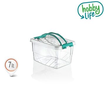 Hobby Life Saplı Taşıma Kutusu 7 lt Saklama Kabı