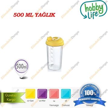 Hobby Life Yonca 0,5 Litre Yağlık Yağ Şişesi
