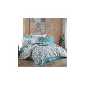 Hobby Retro Poplin Mint Çift Kişilik Nevresim Takımı