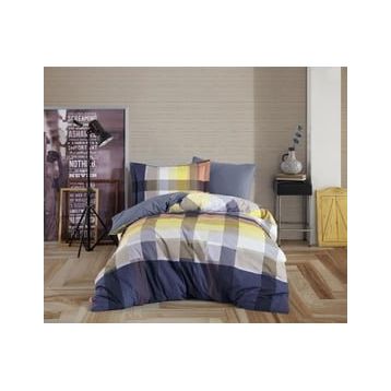 Hobby Virginia Lacivert Tek Kişilik Poplin Nevresim Takımı