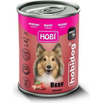 Hobi 400 gr Biftekli Yetişkin Köpek Konservesi