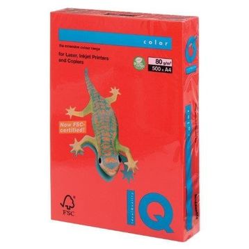 Hobi24 A4 80 gr 500'lü Kırmızı Mondi Iq Renkli Fotokopi Kağıdı