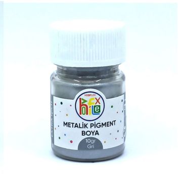 Hobiflex Reçine Metalik Sedefli Pigment 10 gr Gri Epoksi Toz Boya