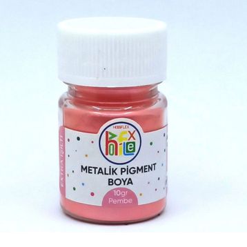 Hobiflex Reçine Metalik Sedefli Pigment 10 gr Pembe Epoksi Toz Boya