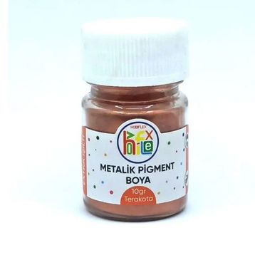 Hobiflex Reçine Metalik Sedefli Pigment 10 gr Terakota Epoksi Toz Boya