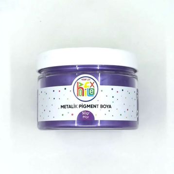 Hobiflex Reçine Metalik Sedefli Pigment 50 gr Mor Epoksi Toz Boya