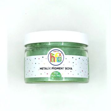 Hobiflex Reçine Metalik Sedefli Pigment Açık Yeşil 50 gr Epoksi Toz Boya