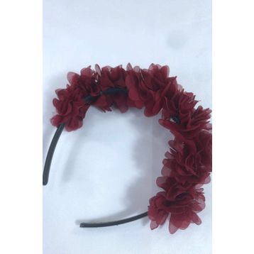 Hobigram Bordo 10 Adet Özel Tasarım Çiçekli Kına Lohusa Tacı