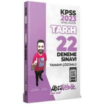 Hocawebde 2023 KPSS Tarih Tamamı Çözümlü 22 Deneme Sınavı