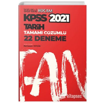 Hocawebde Yayınları 2020 KPSS Tarih Tamamı Çözümlü 22 Deneme