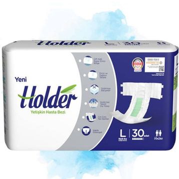 Holder 30'lu L Beden Belbantlı Hasta Bezi