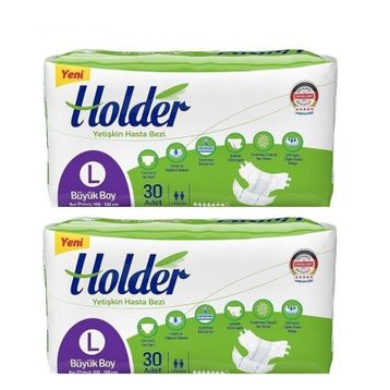Holder 60 Adet Large Belbantlı Hasta Bezi