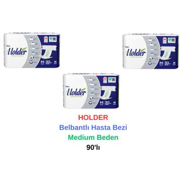 Holder 90 Adet Medium Belbantlı Hasta Bezi