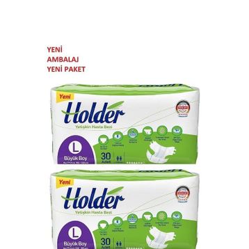 Holder Bel Bantlı Tekstil Yüzey L Büyük 60 Adet Hasta Bezi