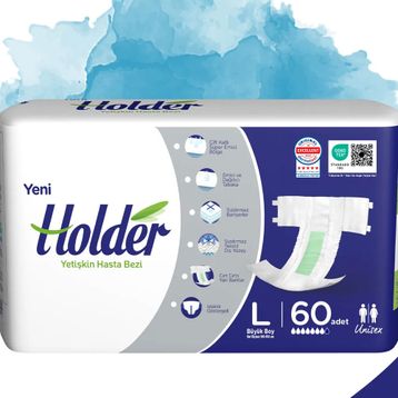 Holder Bel Bantlı Tekstil Yüzey Large 2x60 Adet Hasta Bezi
