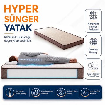 Homedius Hyper Sünger 90x190 cm Yatak