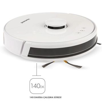 Homend Alex 1281H Laser Beyaz Robot Süpürge