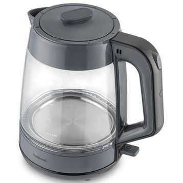 Homend Infinity 1764H Antrasit Siyah Cam Çay Makinesi