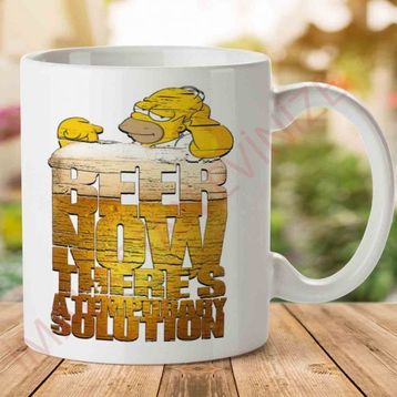 Homer Simpsons Beer Baskılı Kupa Bardak