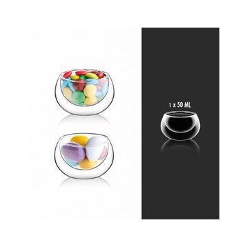 HomeTarz 6'lı Set 50 ml Cam Lokumluk Kahve Yanı Lokumluk