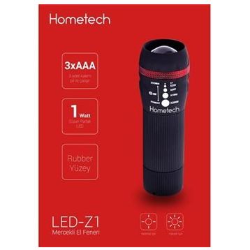 Hometech LED-Z1 Siyah El Feneri