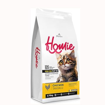 Homie Süper Premium 2.75 kg Düşük Tahıllı Mother & Kitten Tavuklu Yavru Kedi Maması