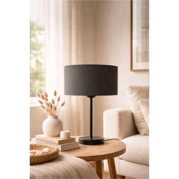 Homing Ayd-2847 Başlıklı Metal Gövdeli Antrasit Abajur