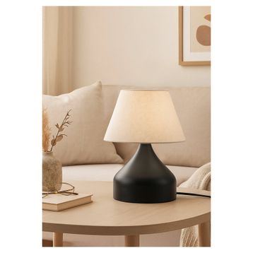 Homing AYD-3088 Krem Milano Metal Gövdeli Abajur