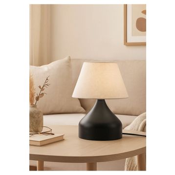 Homing AYD-3088 Krem Milano Metal Gövdeli Abajur
