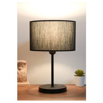 Homing Ayd-3125 Siyah Milano Metal Gövdeli Kumaş Abajur