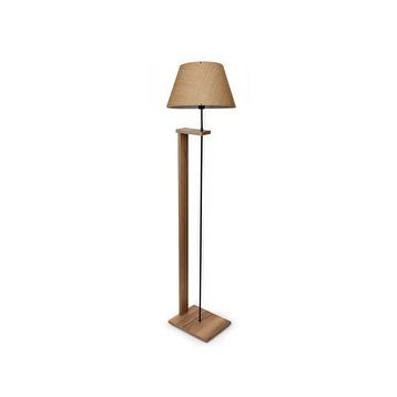 Homing Ayd-3128 Jüt Pi Ahşap Gövdeli Jüt Kumaş Başlıklı Lambader