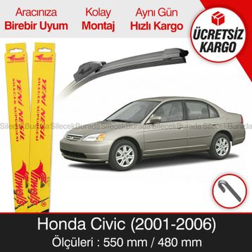 Honda Civic 2001-2006 Silecek Takımı