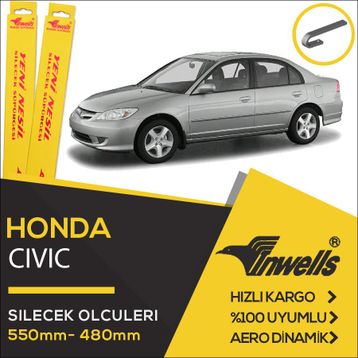Honda Civic 2001-2006 Silecek Takımı