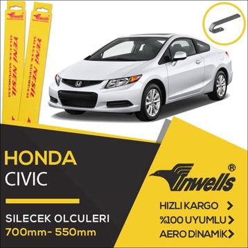 Honda Civic 2006-2012 Muz Silecek Takımı