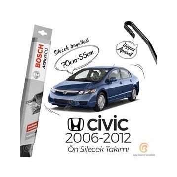 Honda Civic 2006-2012 Muz Silecek Takımı