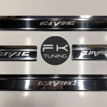Honda Civic 2012-2016 4 Parça Krom Kapı Eşiği