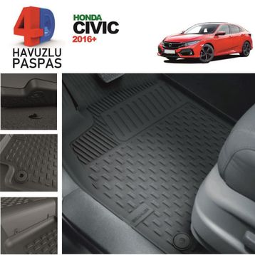 Honda Civic 2013 3D Havuzlu Paspas
