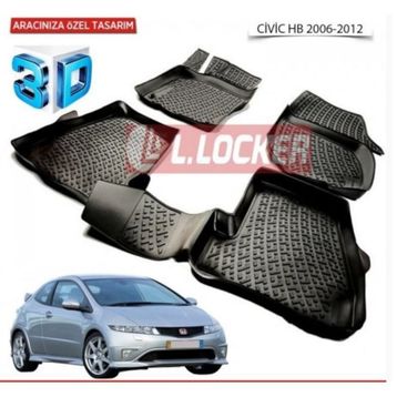 Honda Civic Hb 2006-2012 3D Havuzlu Paspas