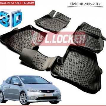 Honda Civic Hb 2006-2012 3D Havuzlu Paspas