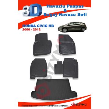 Honda CIVIC HB 2006-2012 Paspas ve Bagaj Havuzu