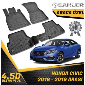 Honda Cıvıc Hb 2013 Sonrası 3D Havuzlu Üniversal Oto Paspas