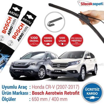 Honda CRV 2007-2012 Silecek Takımı