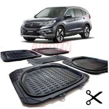 Honda Crv 2013 3D Havuzlu Paspas