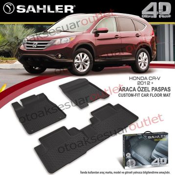 Honda Crv 2013 3D Havuzlu Paspas