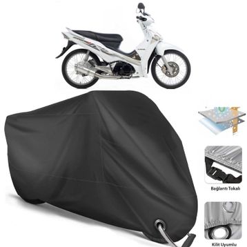 Honda Innova 125 Arka Çanta Uyumsuz Ultra Kalın Su Geçirmez Motor Brandası