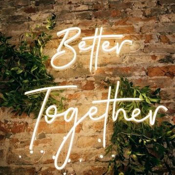 Honey Concept Better Together Led Duvar Yazısı Dekoratif Duvar Aydınlatması Gece Lambası