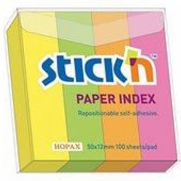 Hopax 21613 50x12 mm Neon Parmak Yapışkanlı Not Kağıdı